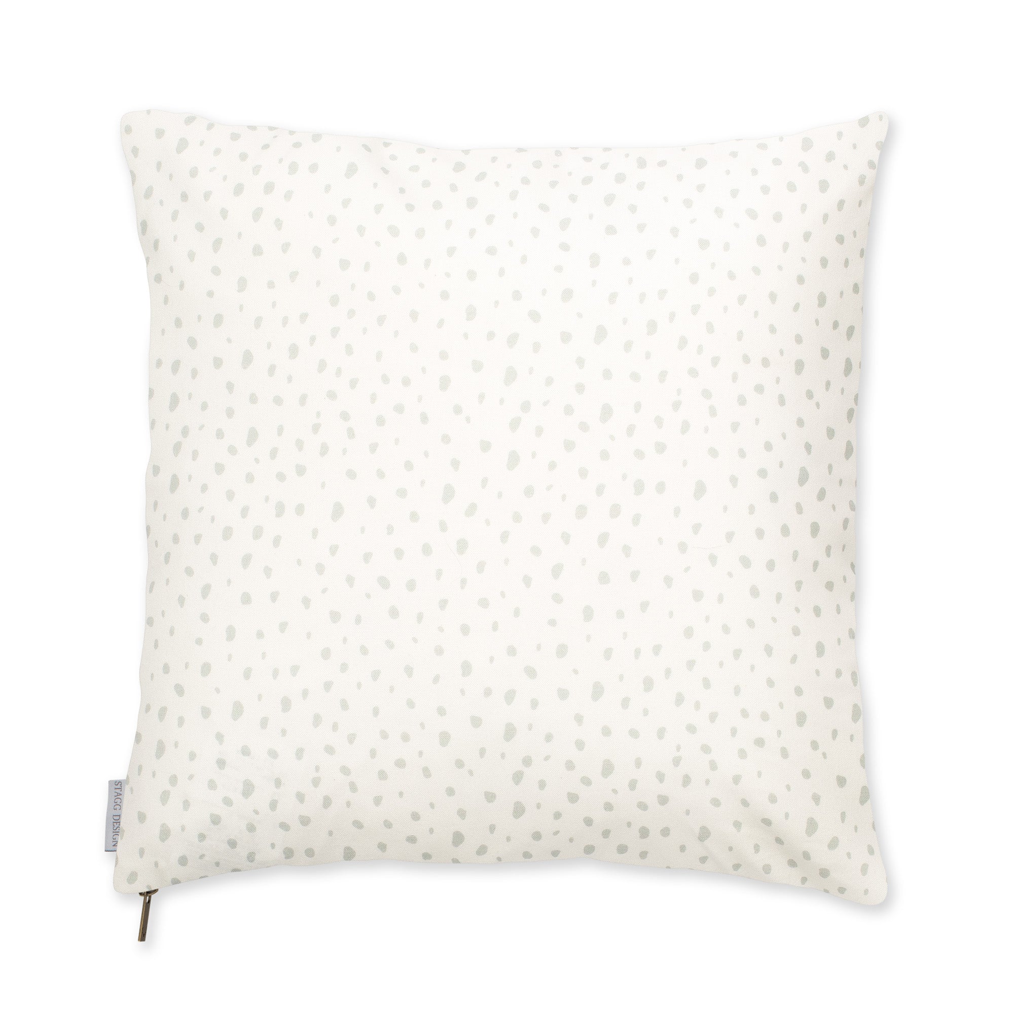 Modern Dot Pillow - Grey on White