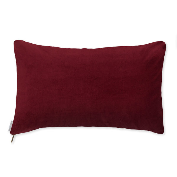 Wine velvet cushions top