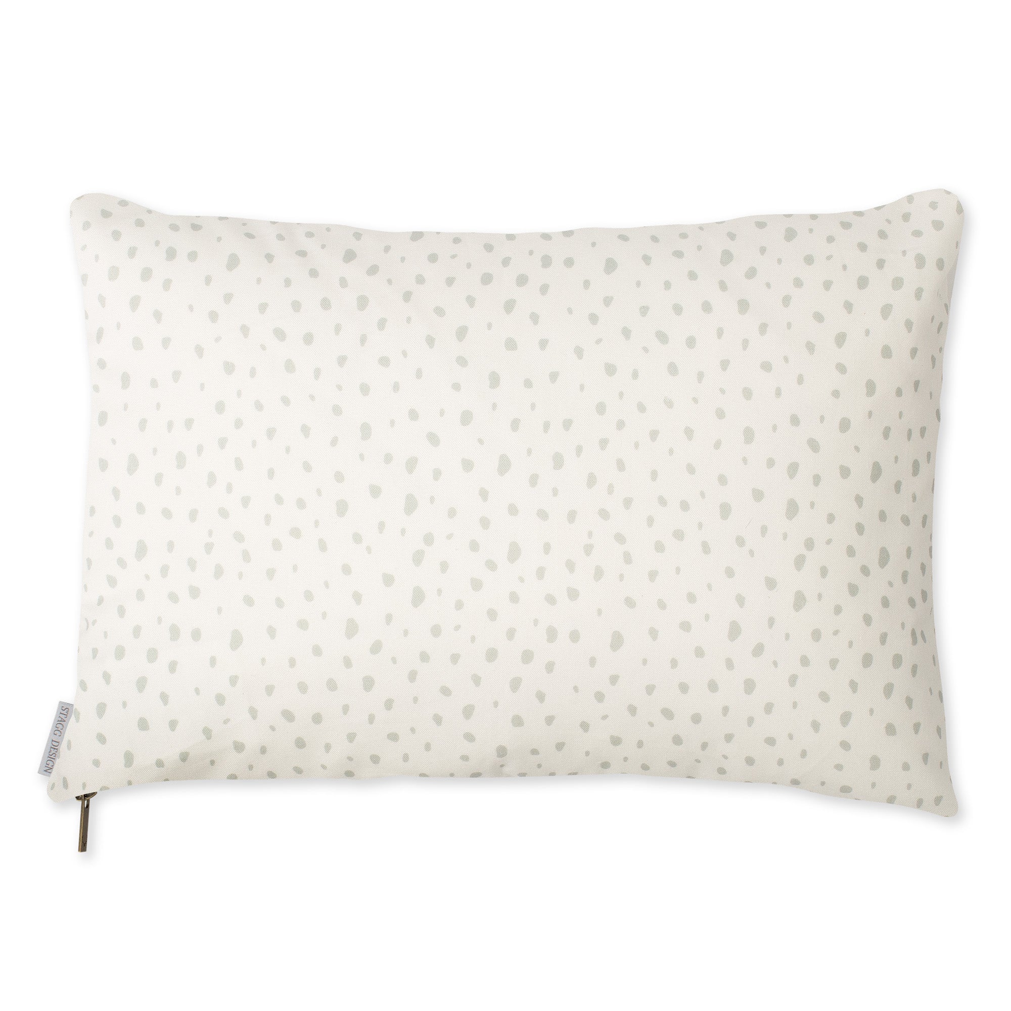 Modern Dot Pillow - Grey on White