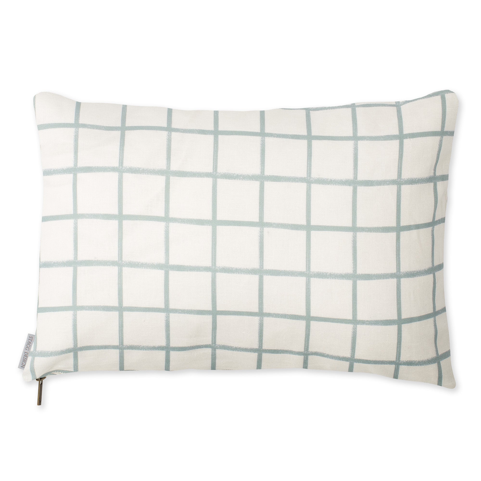 Chase Plaid Pillow - Sky