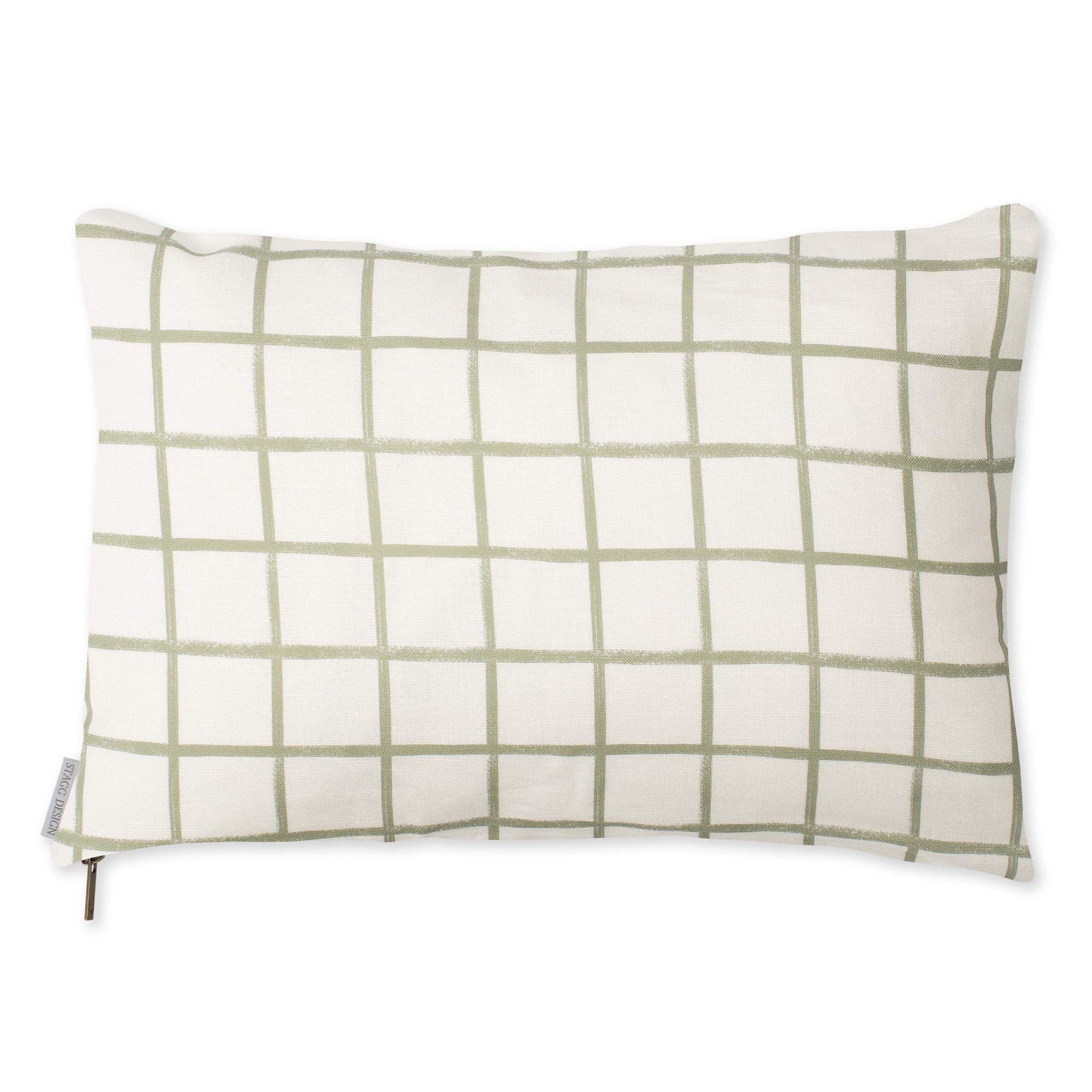 Chase Plaid Pillow - Moss