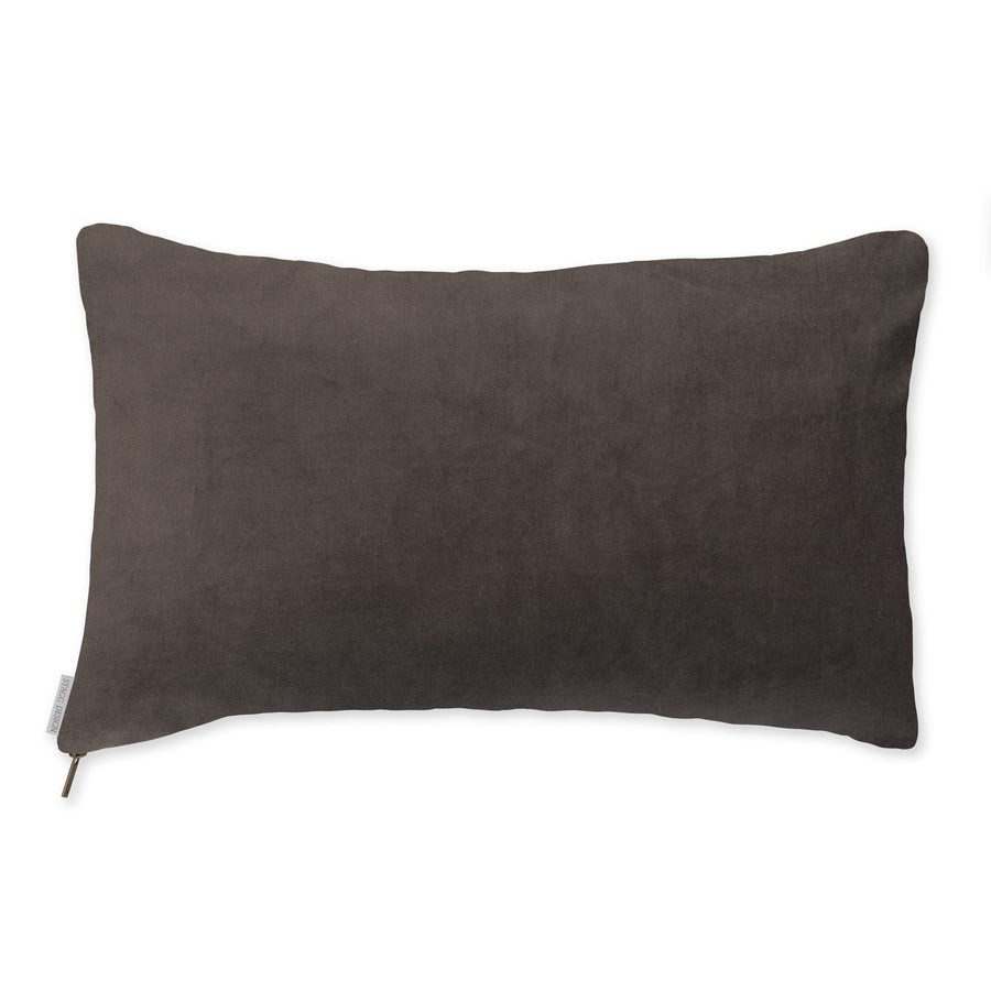 Slate Grey Velvet Pillow