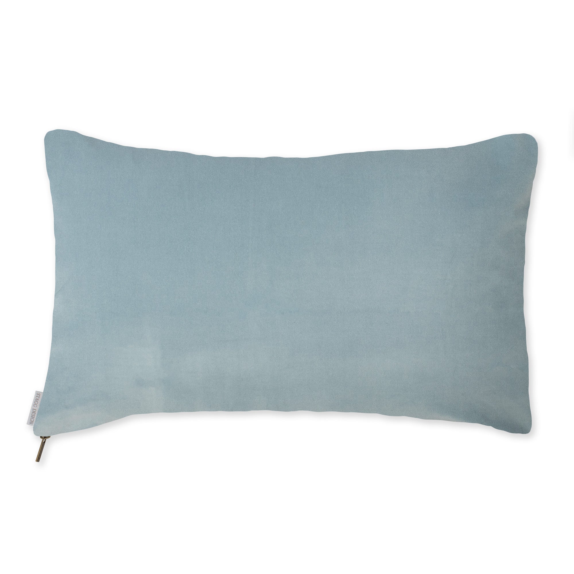 Steel Blue Velvet Pillow