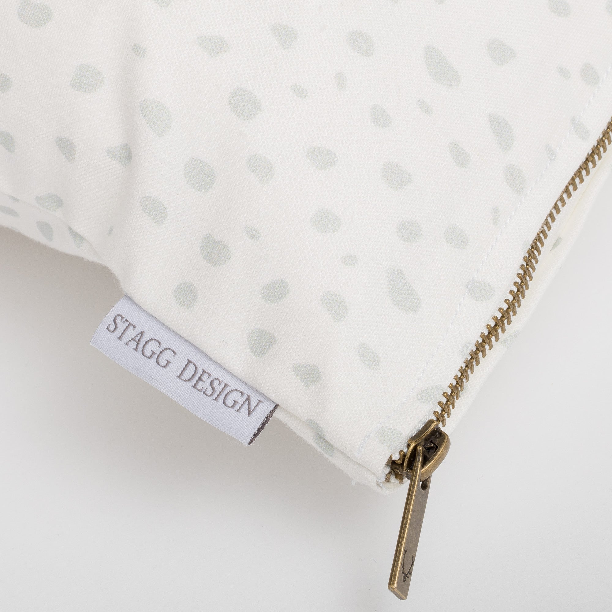 Modern Dot Pillow - Grey on White