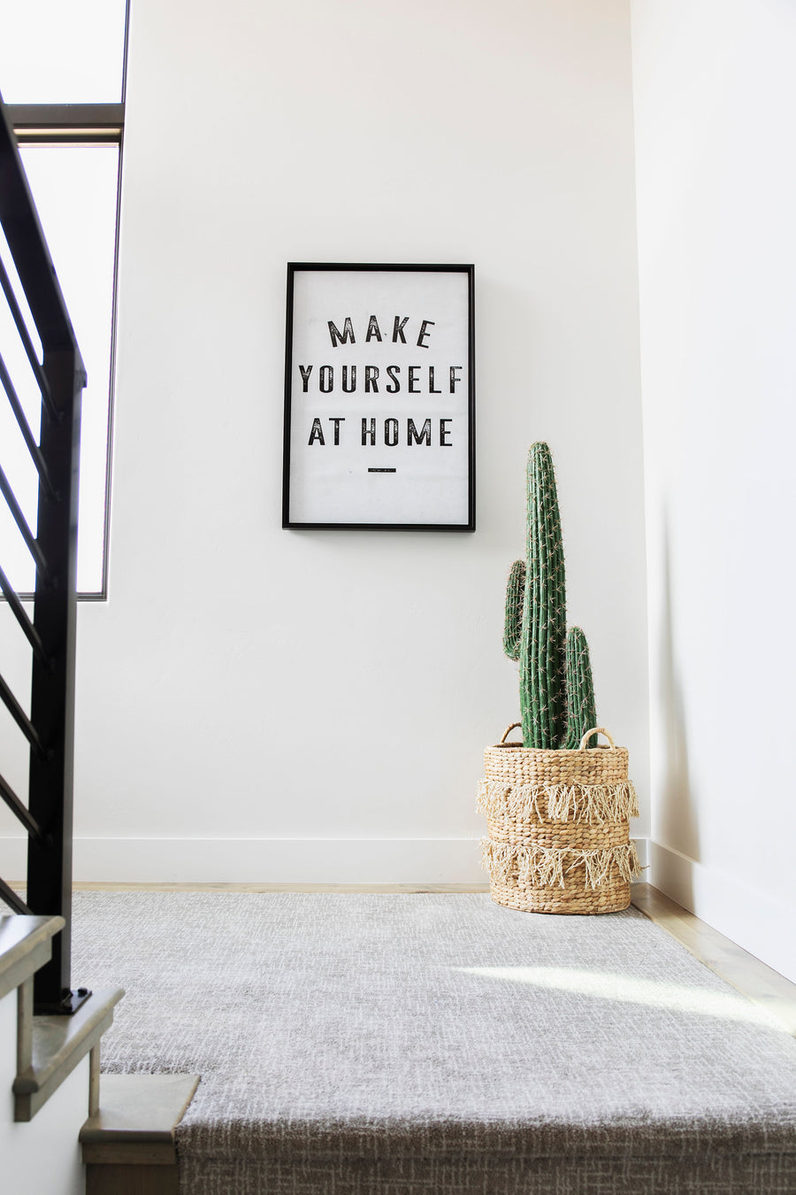 Make Yourself At Home Art Print- Taupe