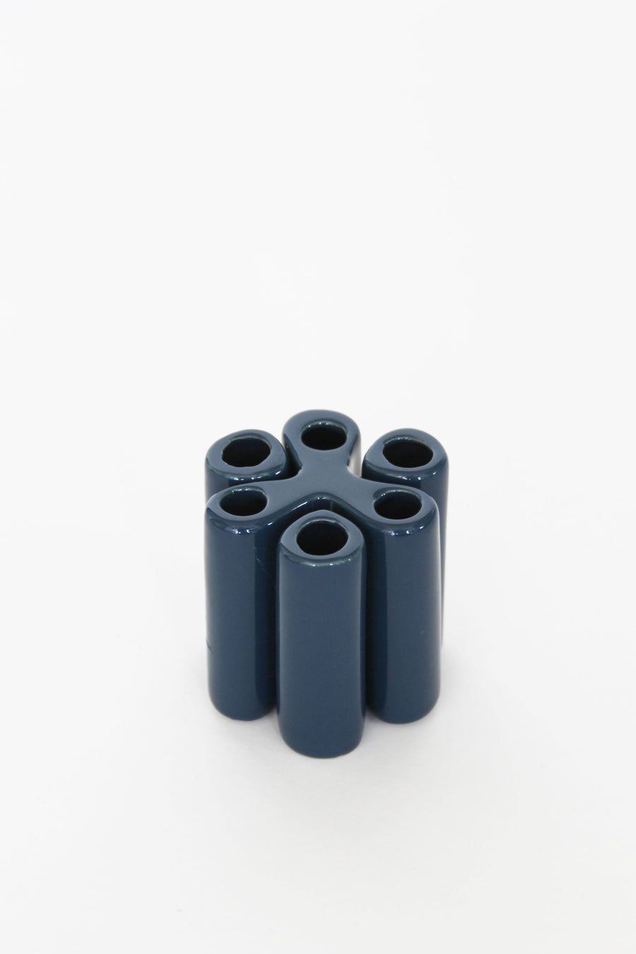 Puzzle Pooley Vase in Navy