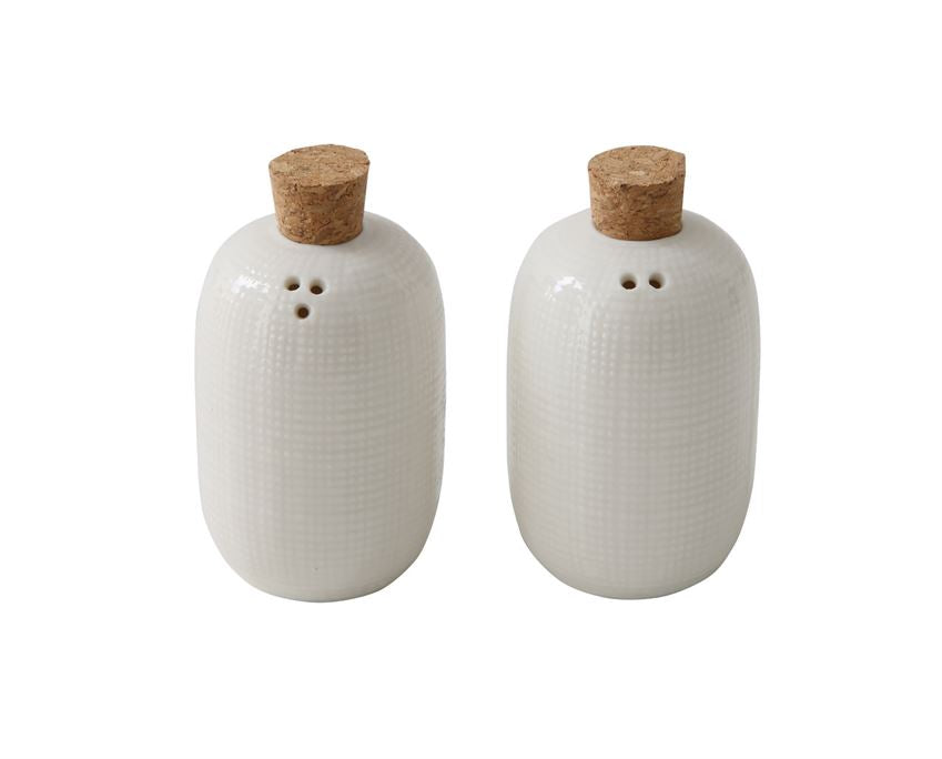 Modern Oval Salt and Pepper shakers