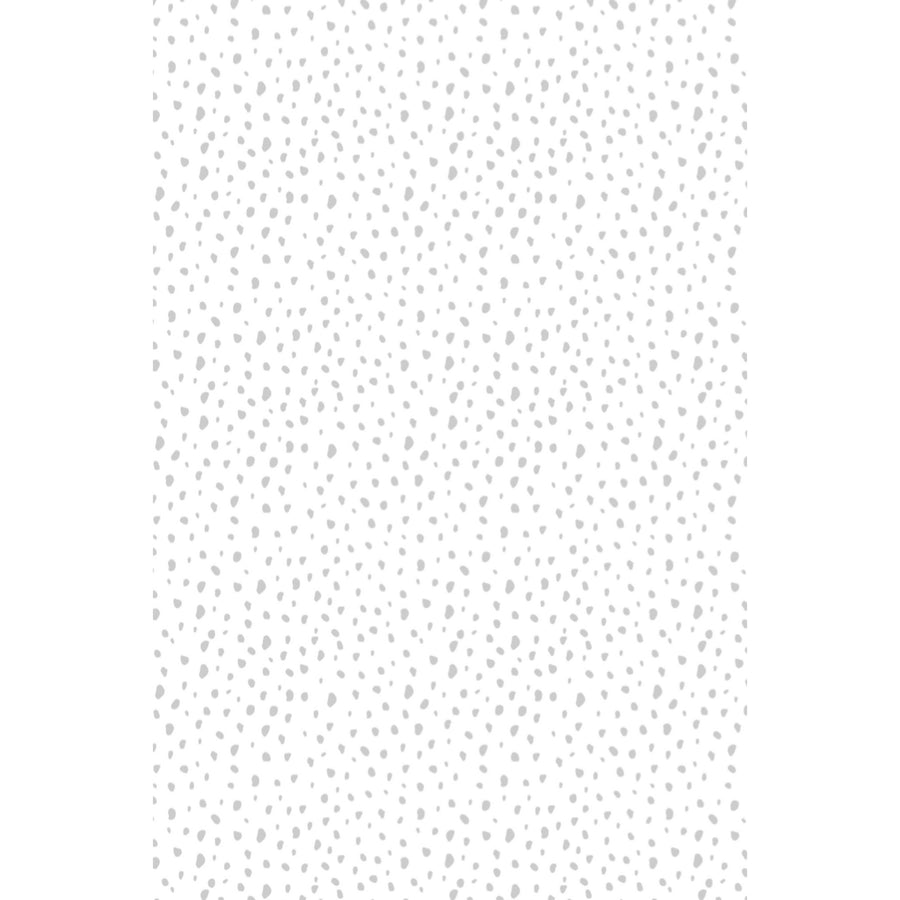 Modern Dot Fabric - Grey on White