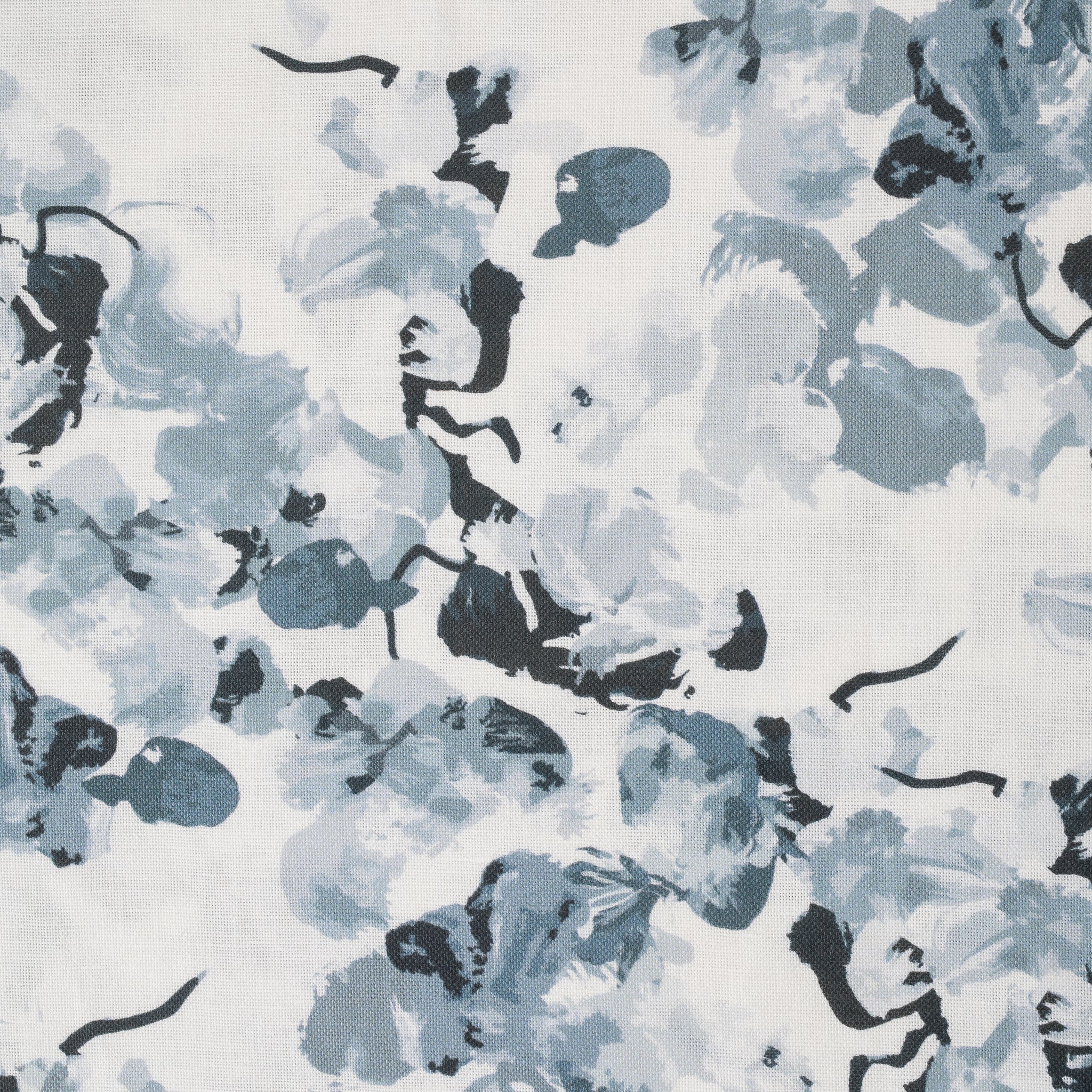 Anna Floral Fabric - Indigo