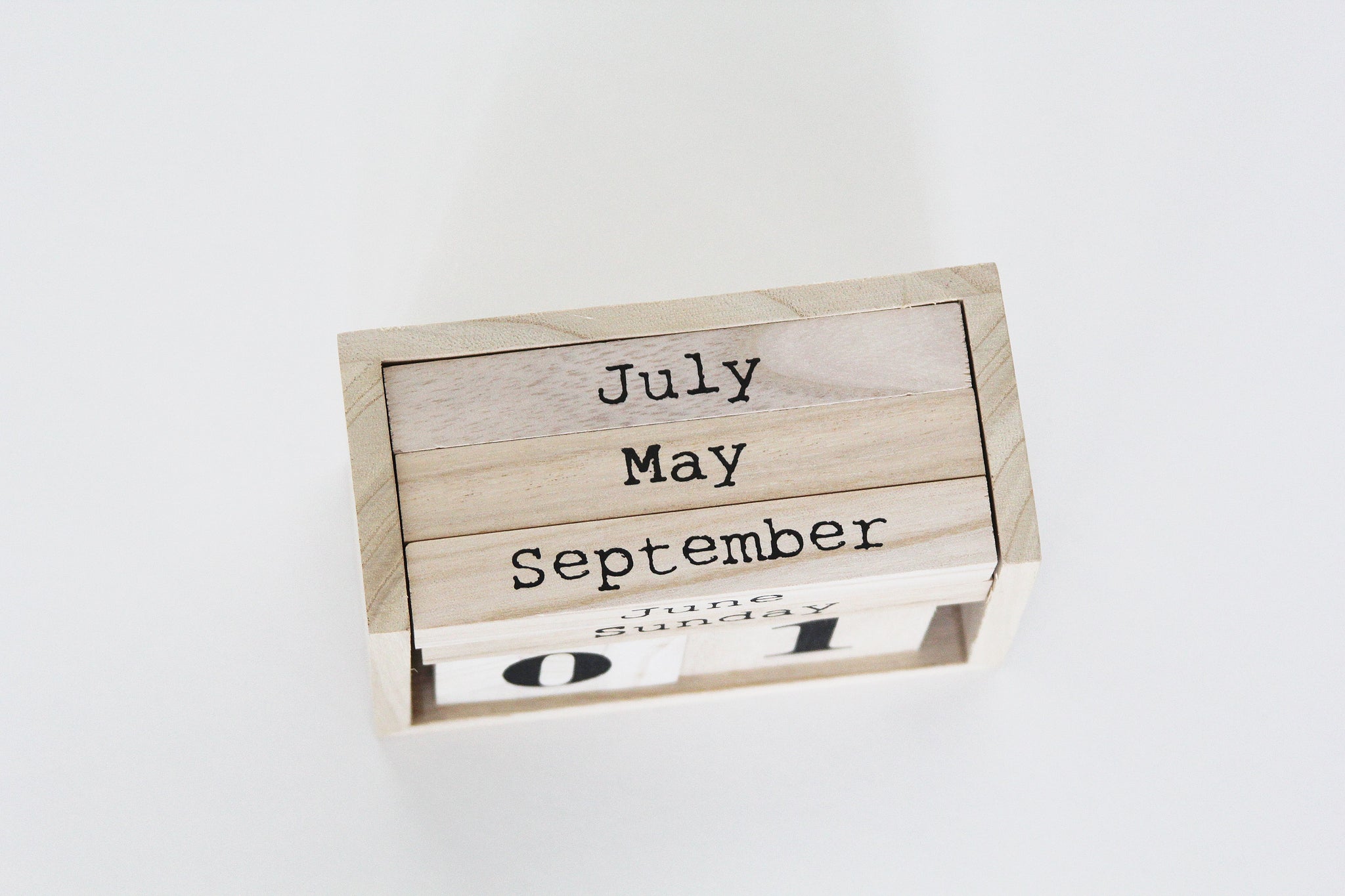Wood Calendar Blocks